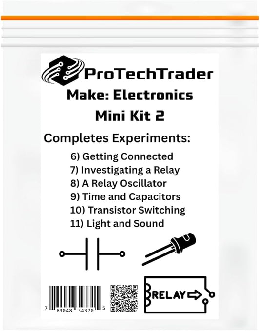 Make: Electronics Mini Kits Educational Electronic Component Packs That Follow Experiments in Charles Platt's 3rd Edition Book (PTTMini3rd-Parent) (PTTMini3rd-Comp2)