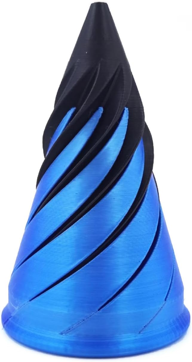 Spiral Cone Fidget Toy Impossible Cone Desktop Deco Souvenir Gift Mini 3D Printed Spiral Cone Stress Relief Desk Toy Funny White Elephant Gift Suitable for Birthday Gag Gift Large Size