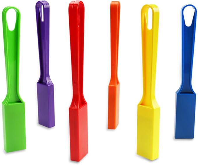 Pack of 6 Rainbow Magnetic Wand Set for Kids with Magnet Bar, Use for, Science Experiments, Bingo, Fridge, and Magnetic Concepts, Homeschool Supplies ，Age 6+
