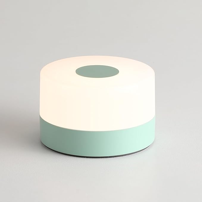 JUSHENG Rechargeable Baby Night Light LED Nursery Lamp Touch Lights, Dimmable and 3 Color Temperature Adjustable Bedside Night Light for Kids, Breastfeeding, Green