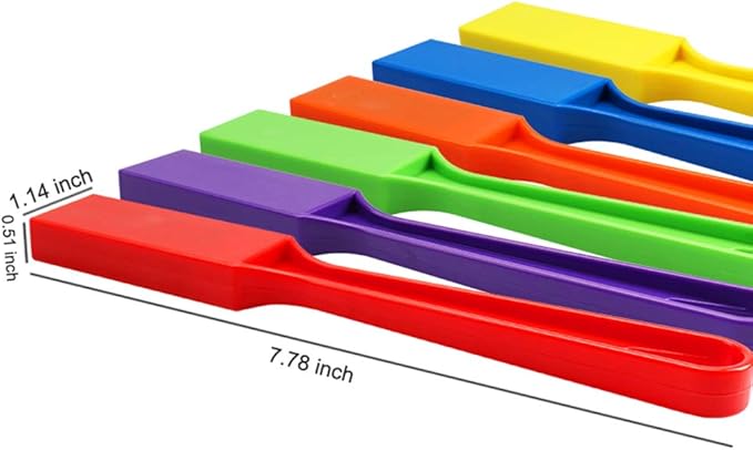 Pack of 6 Rainbow Magnetic Wand Set for Kids with Magnet Bar, Use for, Science Experiments, Bingo, Fridge, and Magnetic Concepts, Homeschool Supplies ，Age 6+