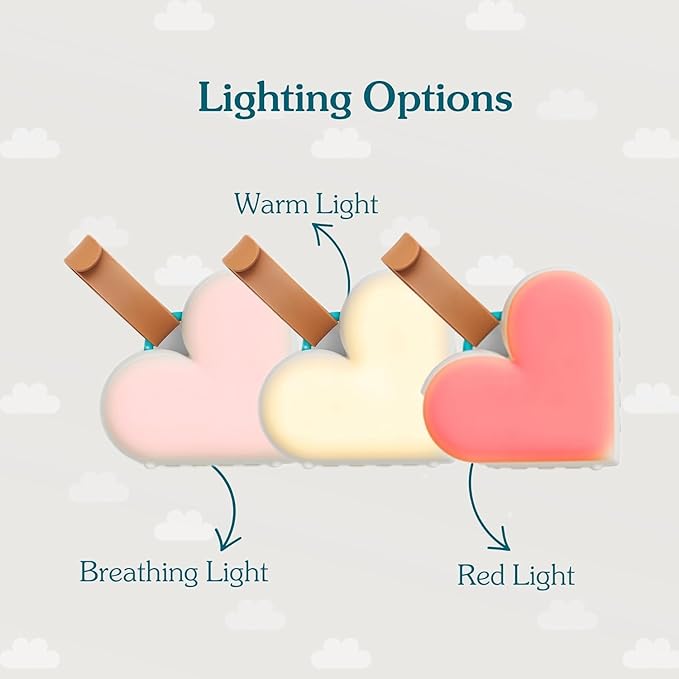 Love to Dream Sleep Machine, Baby White Noise Machine for Sleeping and Relaxing, Noise Therapy with 9 Soothing Infant Sleep Sounds with Baby Night Light, Portable Sound Machine