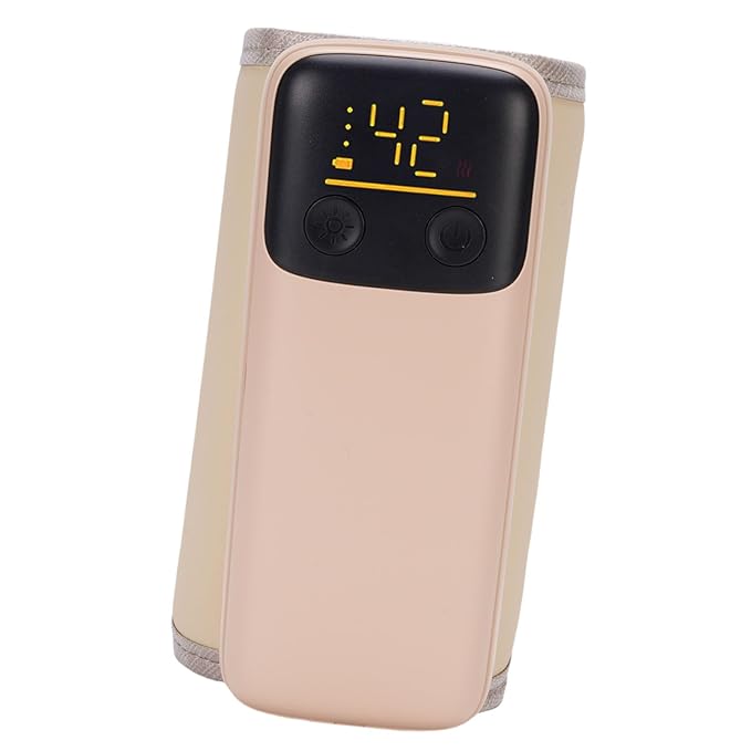 Baby Bottle Warmer with LCD Screen Portable Fast Baby Milk Warmer 6 Gears Temp Control 6000mAH