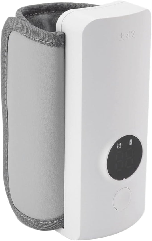 7.4V 2A 18W Milk Bottle Warmer, Portable Durable Multi Layer Rechargeable Water Bottle Thermal Bag with Hook and Loop for Travel Camping