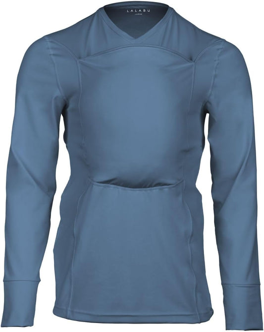 Lalabu The Dad Shirt | Hands-Free Baby Carrier for Dad with Kangaroo Pouch | Engineered for Bonding, Safety, & Comfort for Newborns Up to 15 Lbs. | CPSC Compliant