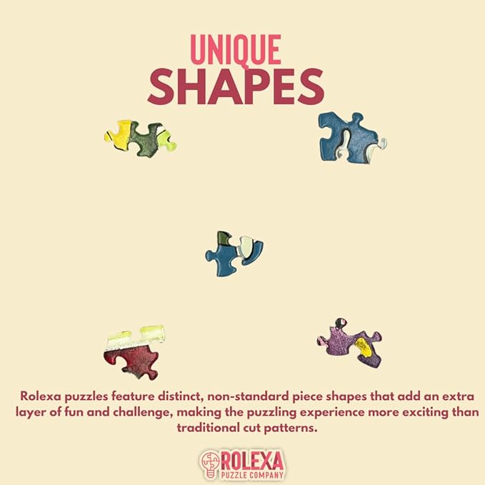 1000 Piece Unique Shape Jigsaw Puzzle with Original Artwork