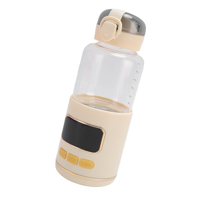 Portable Bottle Warmer Adjustable Temperature Rechargeable Cordless Baby Milk Warmer for Travel Outdoor