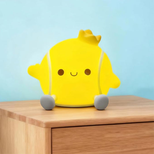 Tennis Nursery Night Light,LED Squishy Silicone Lamp,2 Levels Dimmable Bedroom Nightlight for Kids,Touch Light,Dorm Decor lamp,Baby Boys Girls Gifts (Tennis)