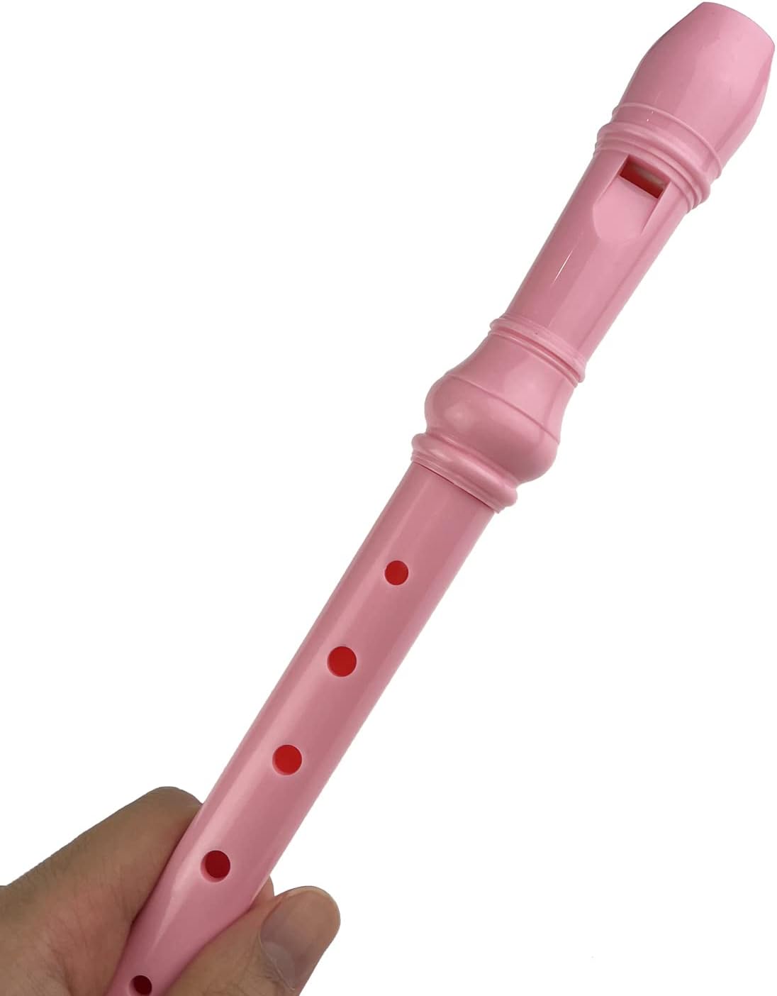 9 Pack ABS German Style 8 Hole Descant Soprano Recorders with Cleaning Rod, Black Storage Bag (Multicolor-9 pack)