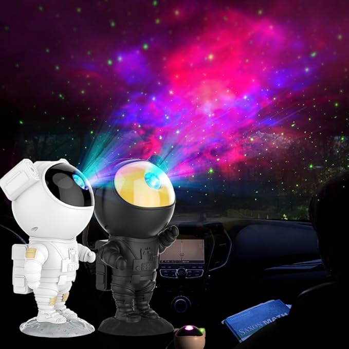 SFOUR Astronaut Galaxy Projector Night Light，Lights for Bedroom,Kids Room Decor Aesthetic, Adjustable Head Angle,Gift for Kids Adults Home Party Ceiling Decor，Christmas Gift