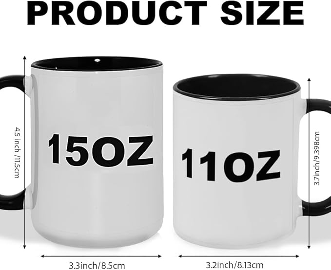 Custom Mug, Customized Photo Coffee Mug Personalized 11 Oz Ceramic Mug with Photo, Taza Personalizadas for Men Women Family