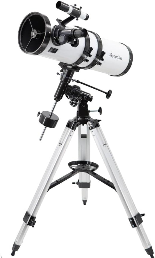 750x 150 mm Reflector Newtionan Astronomical Telescope High Power Equatorial Mount Star Planet Moon Saturn Jupiter