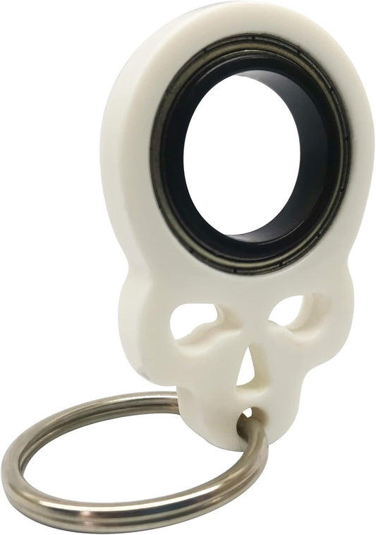 Keychain Spinner, Fidget Keychain,Spinning Keychain Fidget, Fidget Spinner Keychain Toys for Keys (White)