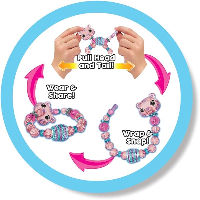 Twisty Petz Family Pack Unicorns, Includes Two Bracelets and Four Rings. For ages 6-12