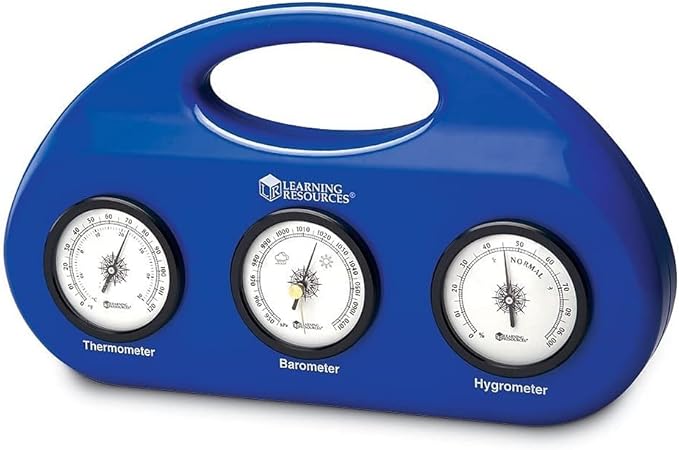 Learning Resources Weather Center Kit, Weather Science for Kids, Meteorology for Kids, Science at Home, Barometer, Thermometer, Hygrometer, Ages 5+