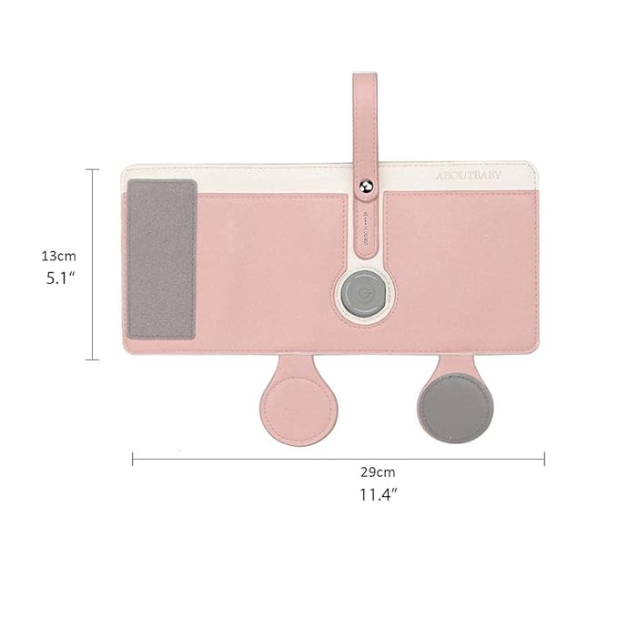 FTVOGUE Bottle Warmer Bag 3 Temperature Adjustable Portable Baby Bottle Warmer for Connecting to Mobile Power