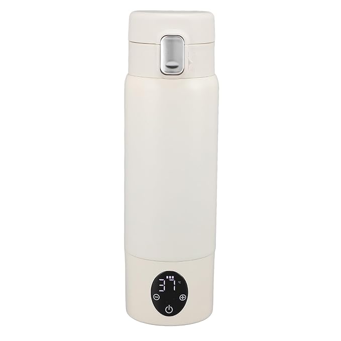 Portable Bottle Warmer, Bottle Warmer, Portable Milk Warmer for Travel, Quickly Heats Water, 37-50°C, Adjustable Capacity 300ml, Travel Bottle Warmer