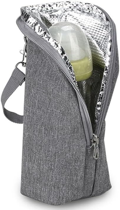 BESPORTBLE Milk Bottle Warmer Insulated Bag, 2Pcs Portable Baby Bottle Tote Insulated Breastmilk Cooler Warmer Bag for Nursing Mom Daycare Travel