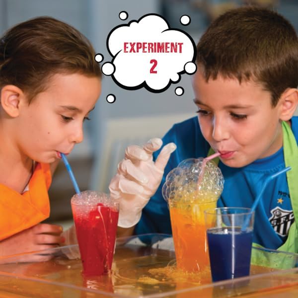 Einstein’s Bubbles and Foam LAB Science Kit for Kids. STEM for Boys & Girls Detailed Picture Guide Included.