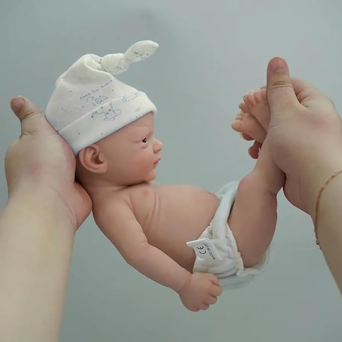 12" Micro Preemie Full Body Silicone Baby Doll Boy John Lifelike Reborn Doll Surprice Children Anti-Stress