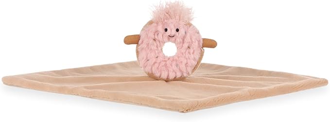 Apricot Lamb Delicious Donut Security Blanket for Babies, Soft Loveys for Baby Boy and Girl, 14 Inches for Infant and Toddlers