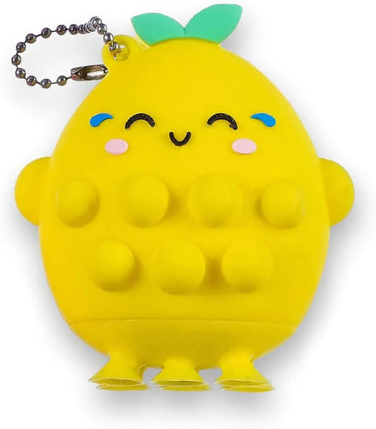 TOP TRENZ OMG Pop Fidgety Bubble Fidget Toy Stress Relief Anxiety Boredom Keychain - Pop Rockers Daisy