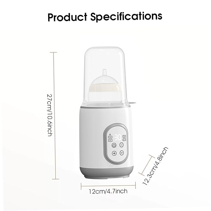 Bottle Warmer Quick Thawing PP Portable Bottle Warmer with Smart Temperature Control for Breastmilk Baby Food