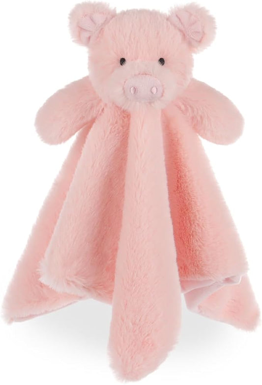 Apricot Lamb Smart Pig Security Blanket for Babies, Soft Loveys for Baby Boy and Girl, 14 Inches for Infant and Toddlers