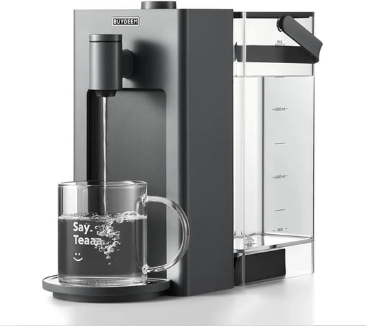 BUYDEEM S9023 Instant Hot Water Dispenser, Countertop Water Boiler & Warmer for Tea, Coffee and Baby Formula, Adjustable 8 Temperatures & 5 Water Outputs, 3L Water Tank(102oz), Dark Gray