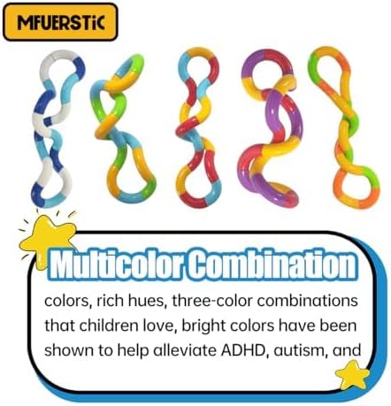 40Pcs Color-enriched Silent Portable DecompressionToys， Relaxation Therapy and Stress Relief Education Toys, Anxiety Relief and Stress Relief Toys, Great Gifts and Party Toys