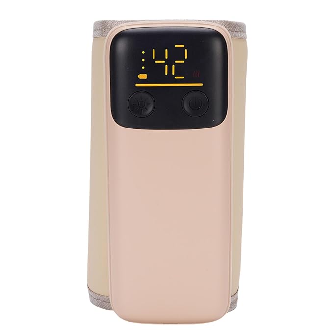 Baby Bottle Warmer with LCD Screen Portable Fast Baby Milk Warmer 6 Gears Temp Control 6000mAH