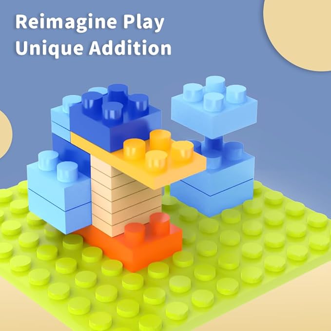 1100 Piece Building Blocks Classic Building Toys, Creative Bulk Building Bricks Sets Compatible with Legos Baseplate Sets 17 Colors Mixed 147 Shapes for Kids Party Favors Birthday