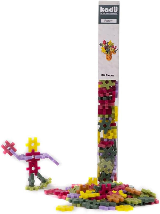 KADU Forest 80 Piece Set - STEM/STEAM Building + Construction Toy, for Open + Imaginative Play