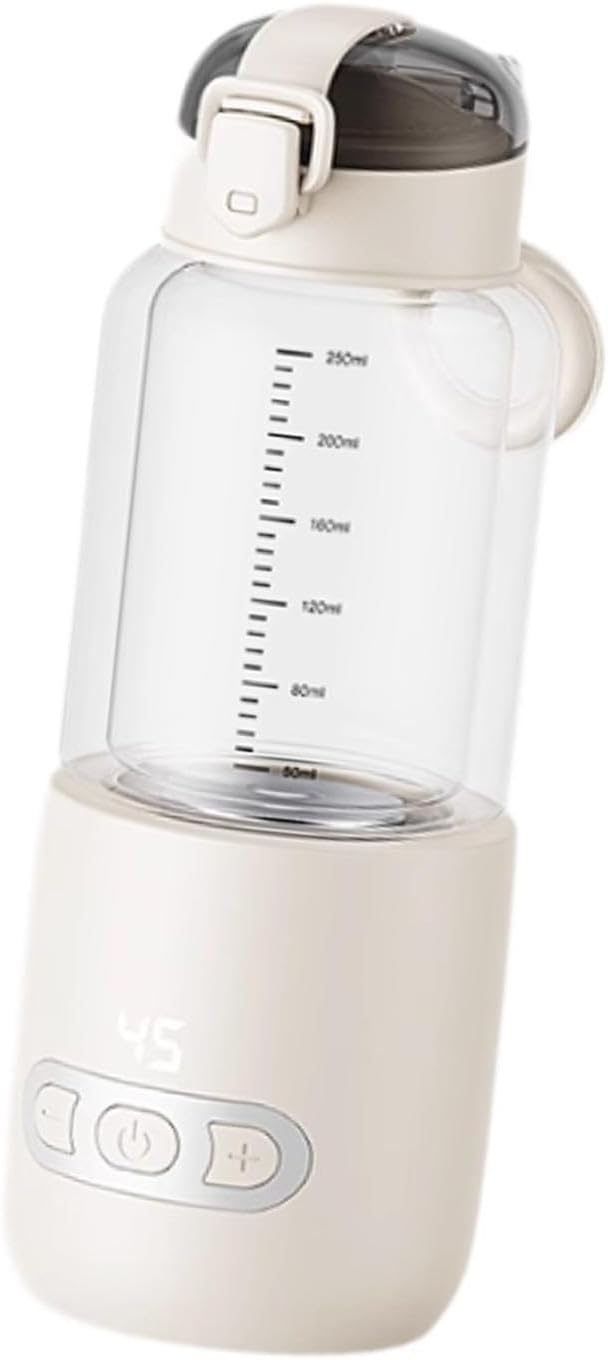 Generic Travel-Friendly Warmer with USB Charging, beige 250ml