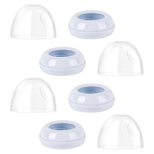 Philips Avent Baby Bottle Caps and Collar Accessories - Dome Caps, Nipple Rings for Natural Bottles - 4-Pack Replacement Kit