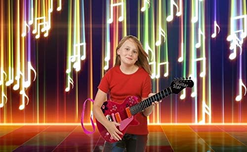 Lightahead HK-9080A(Pink) Sound Music and Light Fun Junior Guitar for Kids & Beginners Great Gift Pink (Gui5862B)