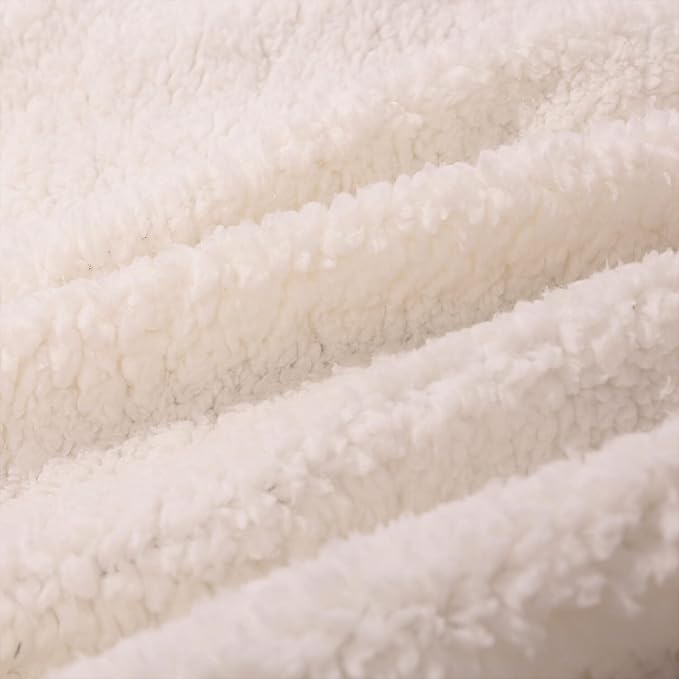 NANPIPER Sherpa Blanket King Fleece Bed Blankets Soft and Warm Fuzzy Microfiber,Black 90"x108"