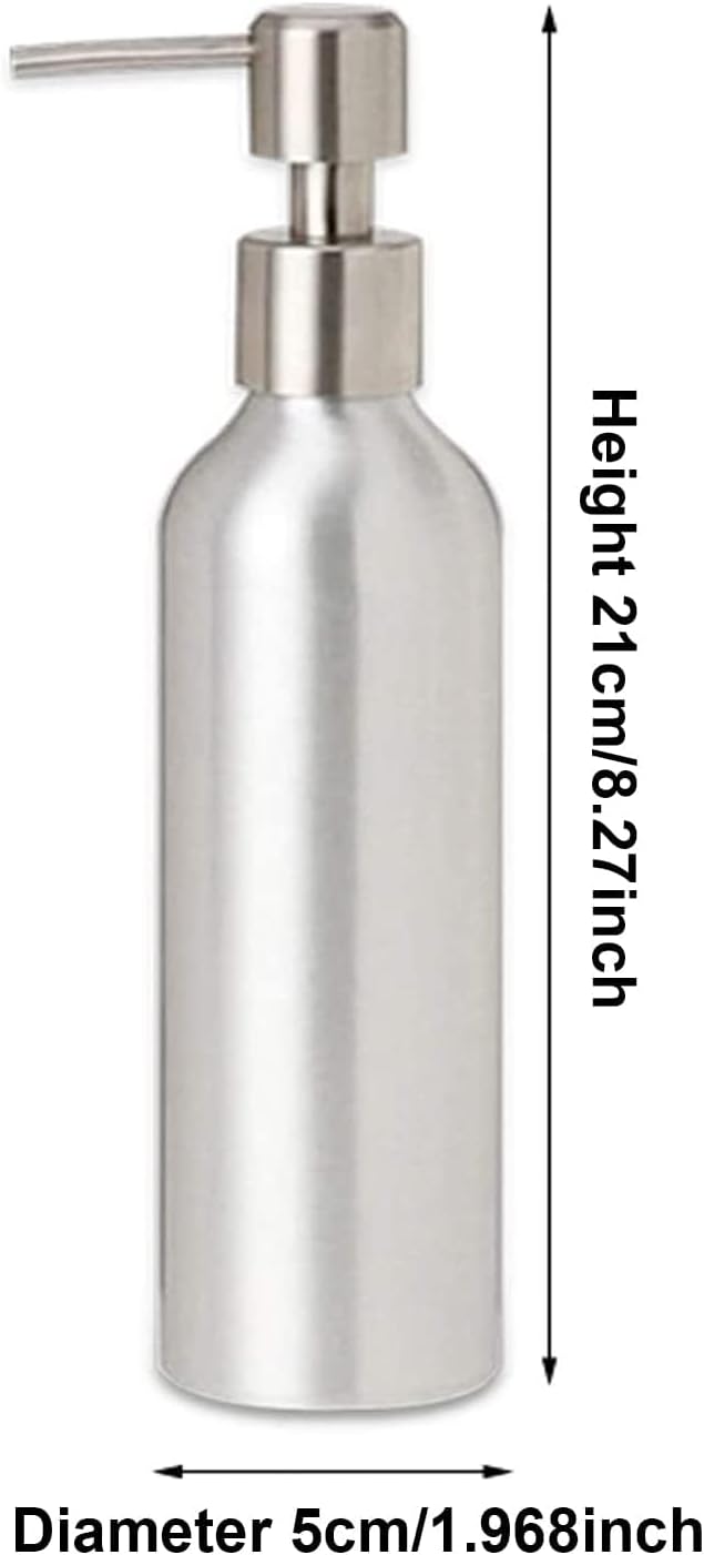 Elitzia Massage Oil Bottling 250ML Beauty Salon Use Essential Oil Bottle with Pump Spare Part ETOH843 Oil Warmer Device ET31713 (Metal Pump Bottle)