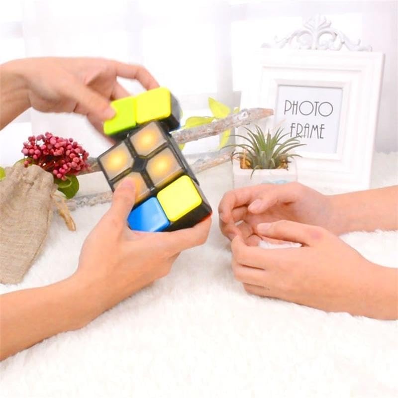 Electronic Handheld Game – 4 Exciting Game Modes | Color-Matching & Sliding Challenge | Move, Match & Race Against Time | Fast-Paced Brain Teaser for Kids & Adults Ages 8+