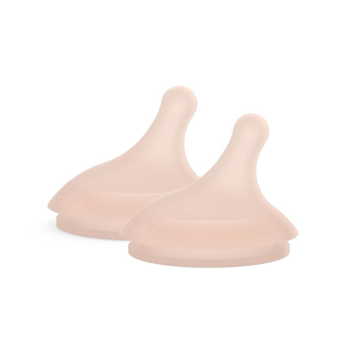 Suavinex Zero.Zero Slow Flow Asymmetrical Silicone Nipple, 2 Pack (0m+), Medium