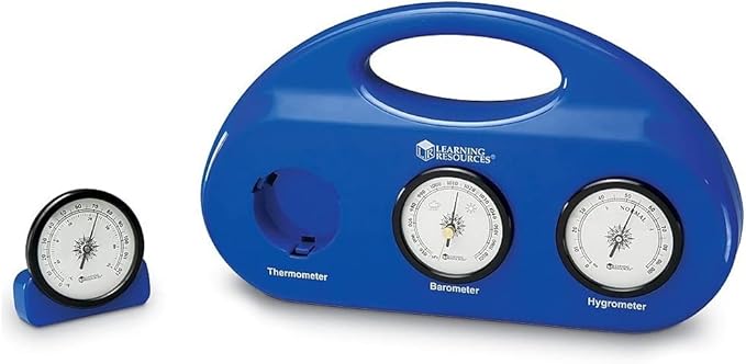 Learning Resources Weather Center Kit, Weather Science for Kids, Meteorology for Kids, Science at Home, Barometer, Thermometer, Hygrometer, Ages 5+