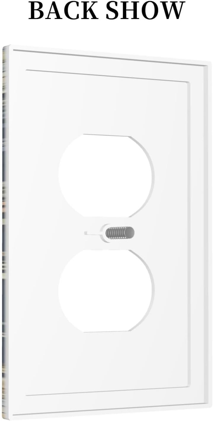 Decorative Outlet Covers Rustic Morris Birds Green Leaf Flower 1 Gang Duplex Light Switch Cover Plate Wall Plates for Electrical Outlets Switchplate Faceplate for Country Bedroom Home Decor