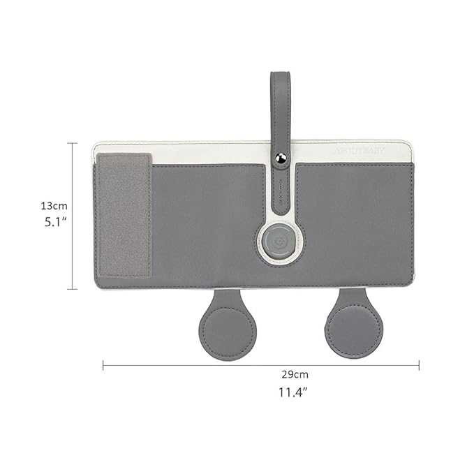 GOTOTOP Bottle Warmer Bag Portable Baby Bottle Warmer Leather Three Gears Adjustable Heated Bottle Bag Car Portable Thermostat Heating Cup Cover (a)