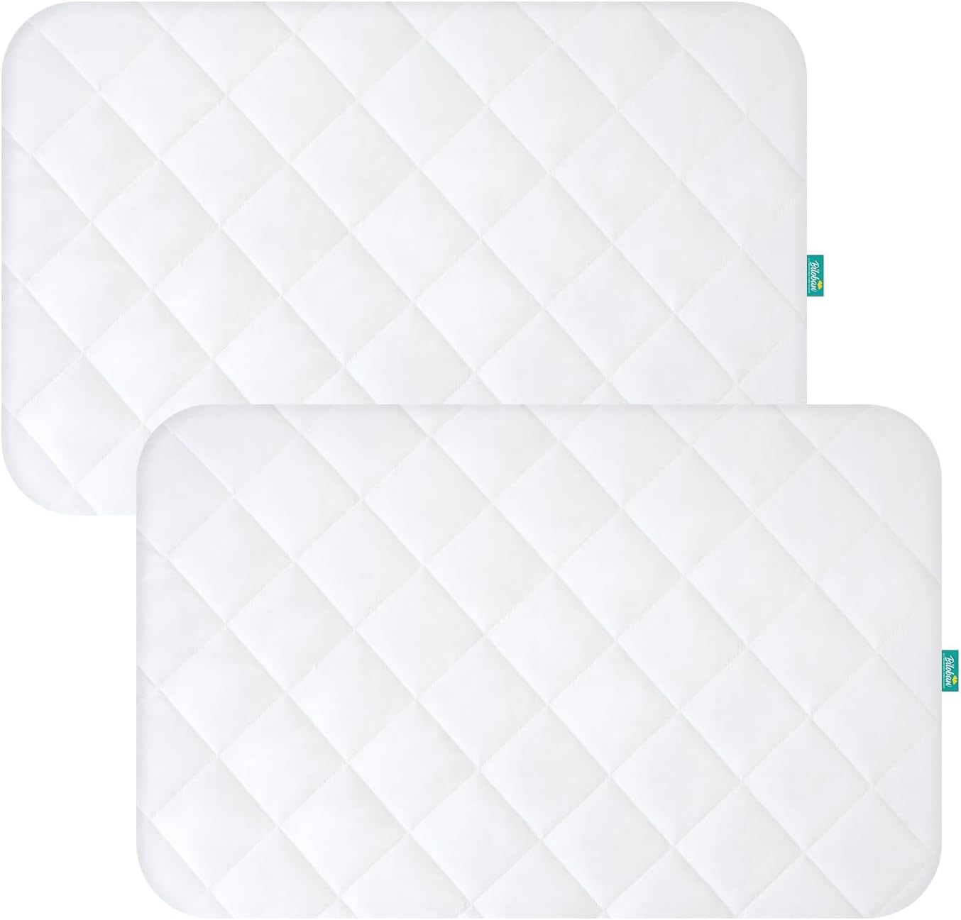 Mini Crib Mattress Protector Sheets Fitted Waterproof Mini Crib Mattress Protector Pad Cover White 2 Pack Quilted 38" x 24"