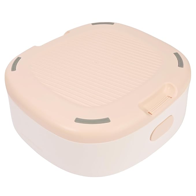 Bebamour Potty Training Toilet 3 in 1 Multi-Functional Potty Seat Detachable Baby Potty Step Stool Anti-Slip Stable Potty Training Toilet with 100 Pack Trash Bags (Pink)