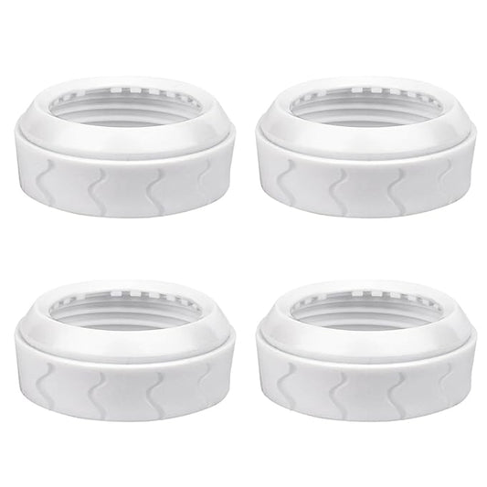 4pcs Bottle Nipple Collars Rings, Compatible with Dr. Brown's Wide Plastic & Glass Bottles Bottles 5oz & 9oz No Leak or Spills Replacement Bottle Nipple Ring Collars Baby Feeding Accessories