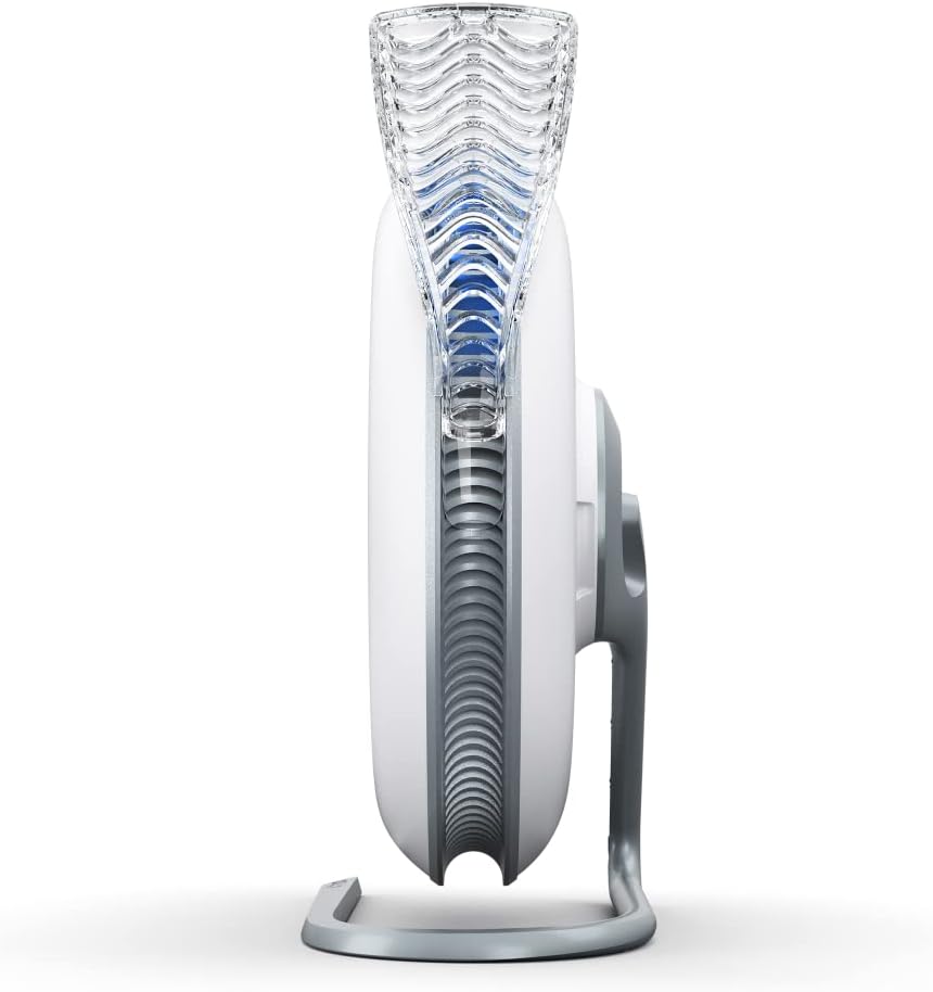 IQAir Atem Desk Air Purifier for Home, Office, Desktop, Small Room up to 150 sq ft, HyperHEPA Filter for Bacteria, Viruses, Allergens, Pets, Asthma, Pollen, Dust, Swiss Design, Made in Germany, White