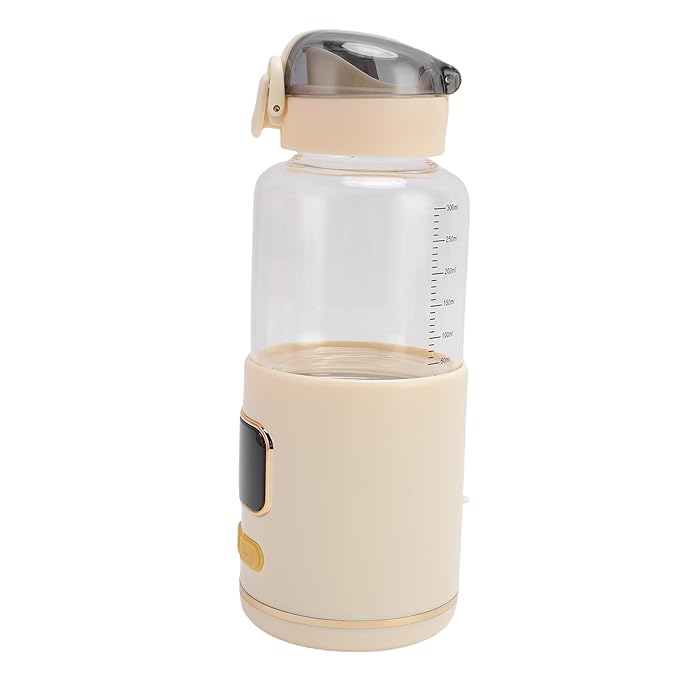 Portable Bottle Warmer Adjustable Temperature Rechargeable Cordless Baby Milk Warmer for Travel Outdoor