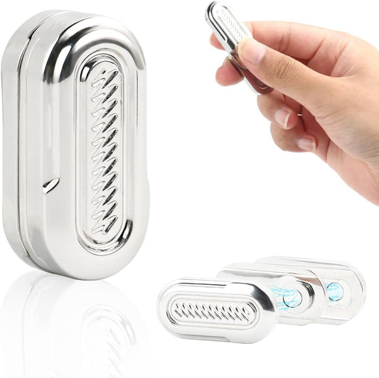 STONESTAR CP3 Mini Fidget Slider, Magnetic Metal Fidget Toys Adult EDC Fidget Toy Haptic Slider, ADHD Tools Sensory Toys Anti-Anxiety Stress Relief Toy for Unisex Adults (Silver)