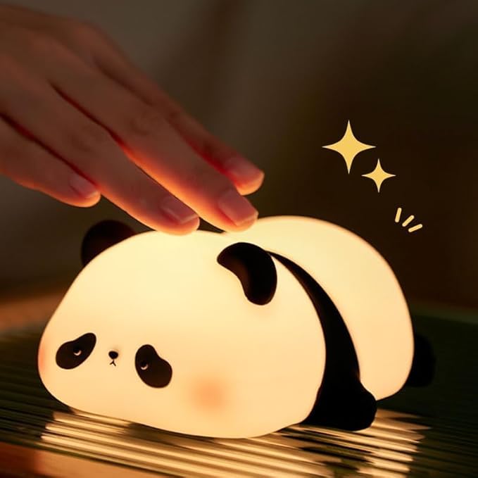Cute Duck/Chicken/Pig/Rabbit/Panda Night Light, LED Squishy Animal Novelty Lamp for Toddler Baby Kids, Nursery Touch Kawaii Room/House Decor